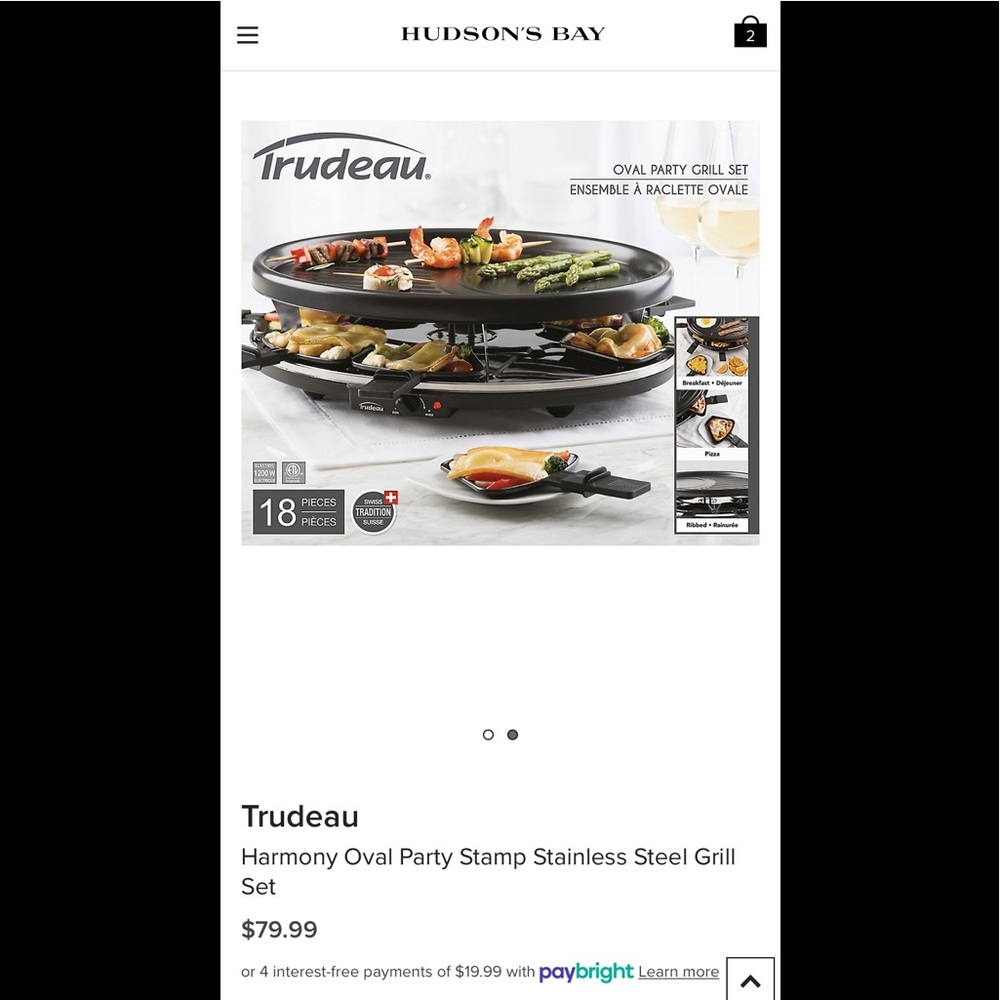 SOLD New in Box Trudeau 8 persons grill party set